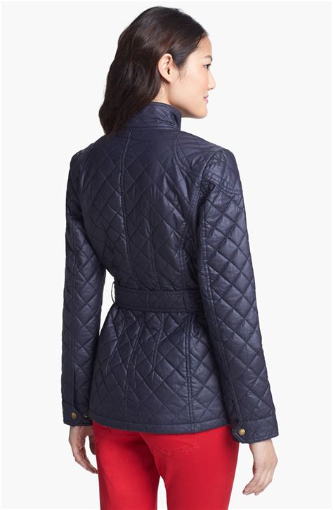 michael kors blue winter coat|michael kors ladies padded coats.